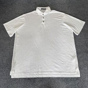 Greyson Golf Polo Shirt Mens XL White Performance Athletic Short Sleeve Casual